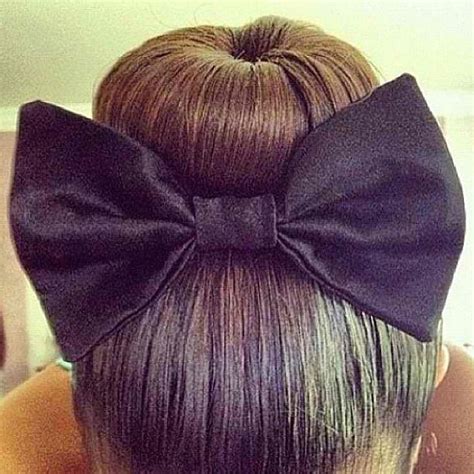 Sock Bun With Bow Hairstyles How To