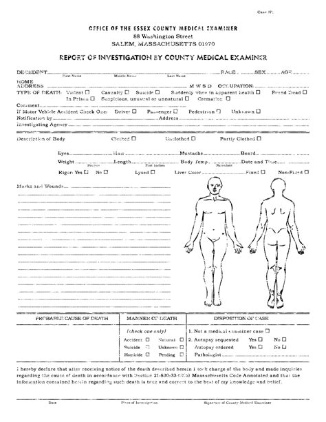 Homicide Police Report Sample Master Of Template Document