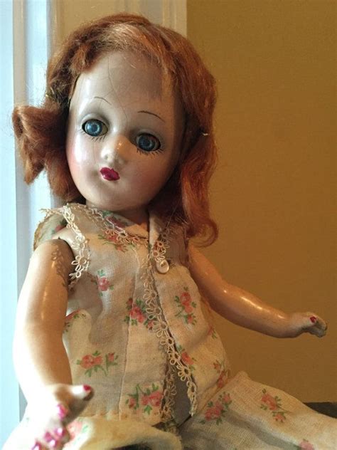 Vintage Composition Doll 1930s Small 11 Inch Original Clothing Etsy