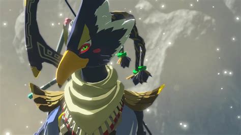 zelda breath of the wild revali s cutscene champions ballad dlc youtube