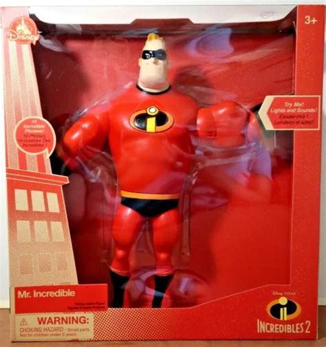 Disney Store Mr Incredible Light Up Talking Action Figure Incredibles 2 New 20 90 Picclick