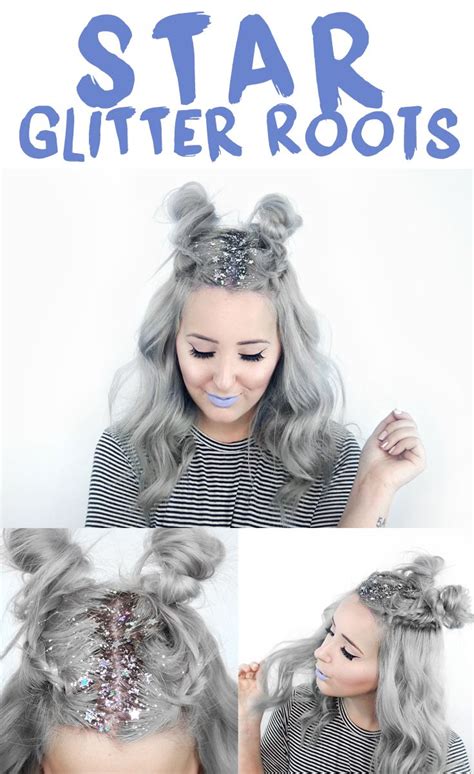 how to star glitter roots hairstyle by tashaleelyn … rave hair beautiful hair hair beauty