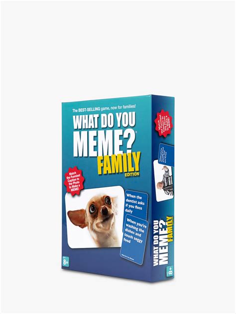 Create funny memes with the fastest meme generator on the web, use it as a meme maker and meme creator to add text to pictures in different colours, fonts and sizes, you can upload your own pictures. What Do You Meme? Family Party Game at John Lewis & Partners