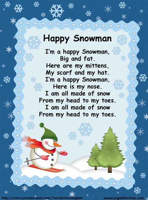 Im A Happy Snowman Winter Song For Children