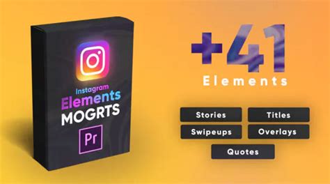 Please check if you use the correct version of mogrt files, in most cases the archive includes 2 versions for 2018 (12.1.1 and above), for 2019(13 and above), you need use how to install mogrts for premiere pro. VIDEOHIVE INSTAGRAM ELEMENTS PACK-MOGRT - PREMIERE PRO ...