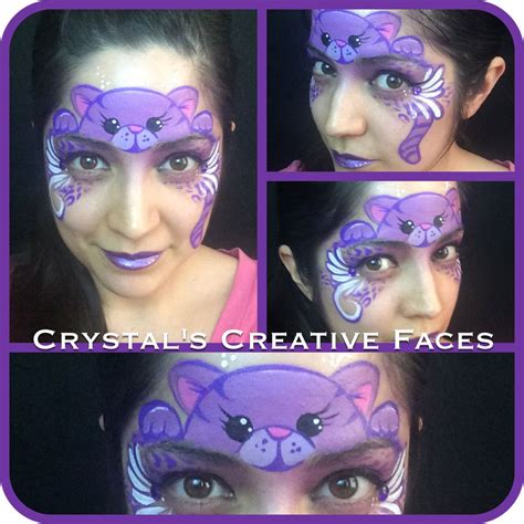 Kitty Face By Crystals Creative Faces Face Painting Designs Animal