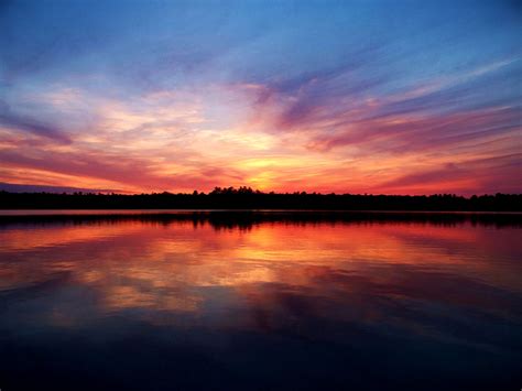 Lake Sunset Photos Darkness Clouds Lake Sunset Photos 18040