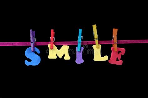 Wooden Word Smile Stock Image Image Of Slogan Text 21127431