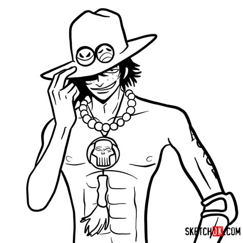 How To Draw Portgas D Ace From One Piece One Piece Drawing Drawings Hot Sex Picture