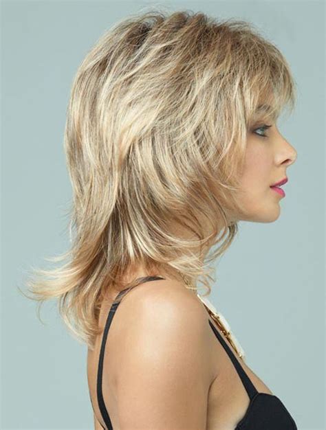 Synthetic Shoulder Length Layered Refined Wigs Lace Wigs Usa Medium