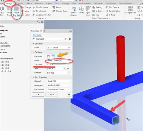 How To Create Your Own Inventor Frame Generator End Caps In Autodesk