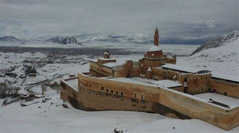 Historic Ishak Pasha Palace Offers Stunning Snowy Scenery For Spring