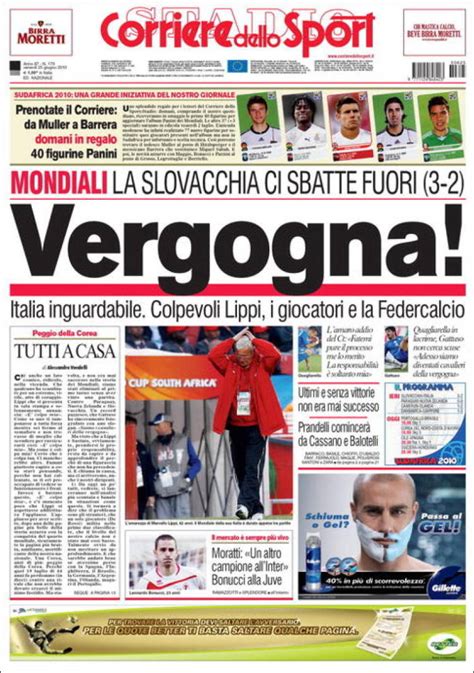Periódico Corriere Dello Sport Italia Periódicos De Italia Edición
