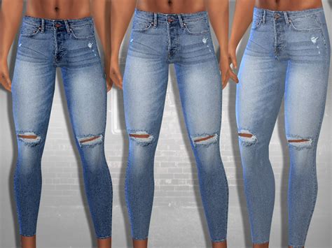 The Sims Resource Men Hm Ripped Skinny Fit Jeans