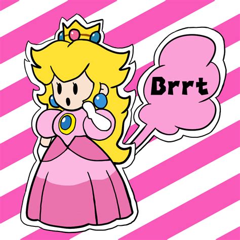 She gets kidnapped by paper bowser and sends hints to mairo though out the game. Paper Peach Poot (Paper Mario) by MiscBrrts on DeviantArt