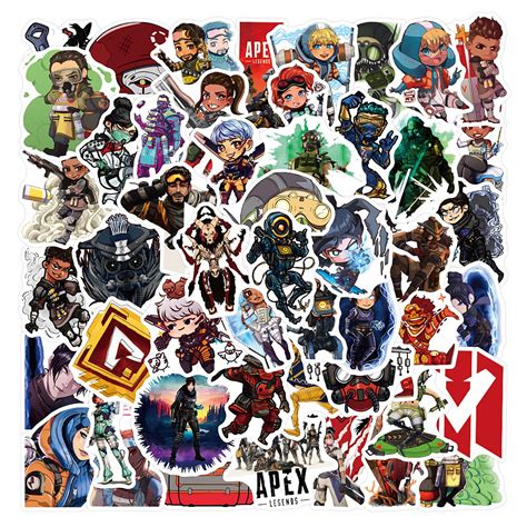 Buy 50pcs Szwmxh Apex Legend Stickers Cool Anime Stickers For Teens