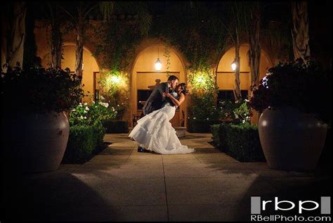Romantic Night Time Kiss With Bride And Groom At The Wedgewood