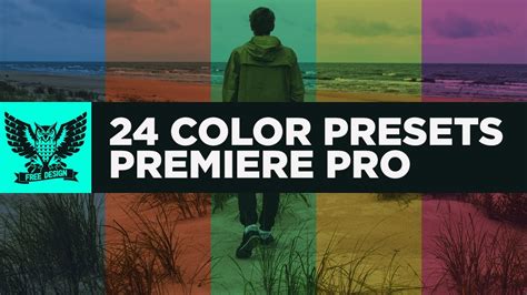 24 Presets De Color Para Adobe Premiere Youtube