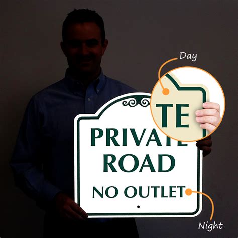 Private Road No Outlet Sign Traffic And Street Signs Sku K 8243