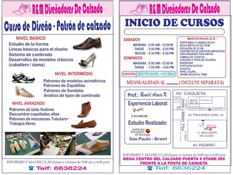 Curso De Diseño Y Patronaje De Calzado 🥇 Zapatos Peru