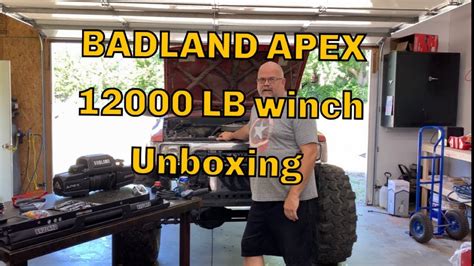 Harbor Freight Badlands Apex 12000 Lb Winch Unboxing Youtube