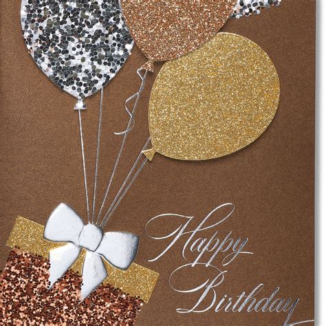 Birthday Glitter Balloons Birthday Greeting Card Papyrus