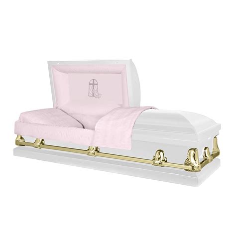 Buy Titan Casket Atlas Xl Panel Collection 29 White And Gold With Pink
