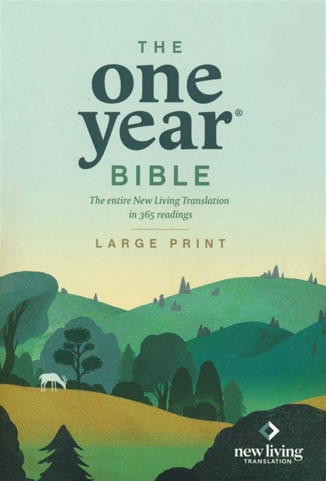 Nlt One Year Premium Slimline Large Print Bible The Bible Source