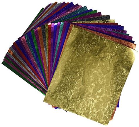 Hygloss Embossed Metallic Foil Paper 9 X 10 In 30 Sheets Assorted
