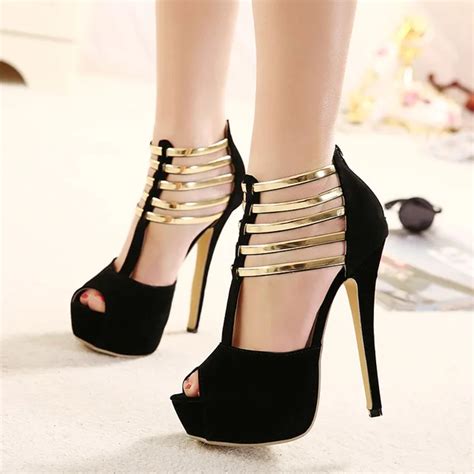 Buy Sexy High Heels Women Shoes Platform Peep Toe