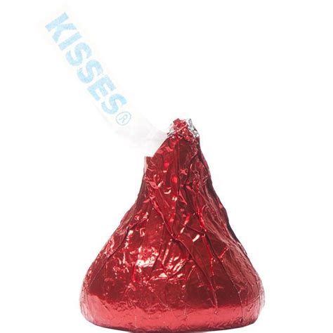 Hersheys Kisses Milk Chocolate Red Economy Candy