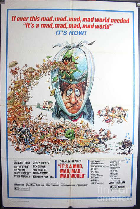 Its A Mad Mad Mad Mad World Original 1970 Rerelease Movie Theater