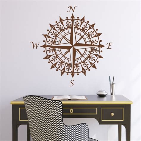 Free shipping on orders over $25 shipped by amazon. Nautical Compass Wall Decal Vinyl Wall Art Graphic Sticker home decoration Office Wall Decor ...