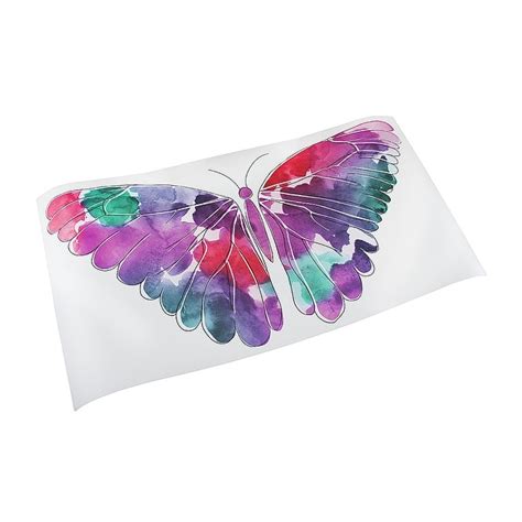 Shop Watercolor Butterfly Die Cut Peel And Stick Vinyl Wall Decal Free
