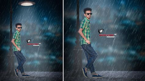 Rain Effect Photoshop Manipulation Tutorial 2017 Youtube