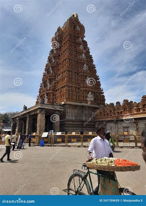 Closeup Of Beautiful Srikanteshwara Or Nanjundeswara Temple Big Lord