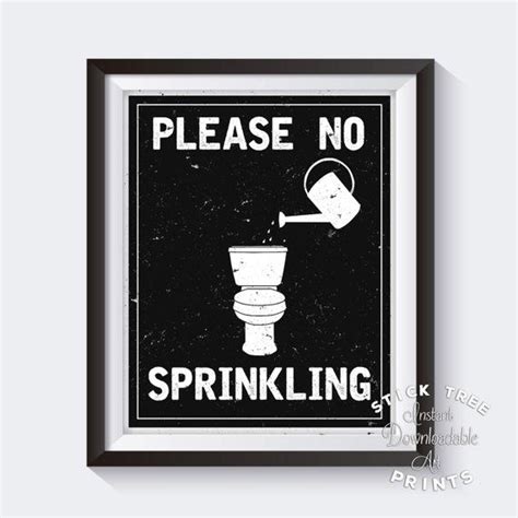 Please No Sprinkling Bathroom Wall Art Quotes Mens Bathroom Etsy Bathroom Wall Art Quotes