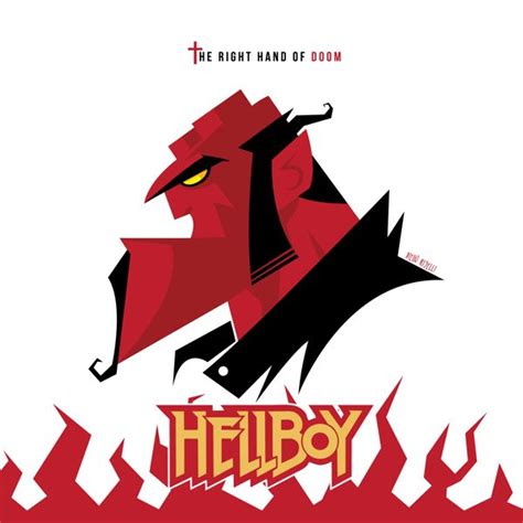 Hellboy Vector Poster On Behance Poster Poster On Illustration