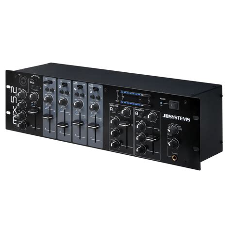 Jb Sytems Mix 52 Mixeur De Zone Consoles De Mixages Sonology Toulouse
