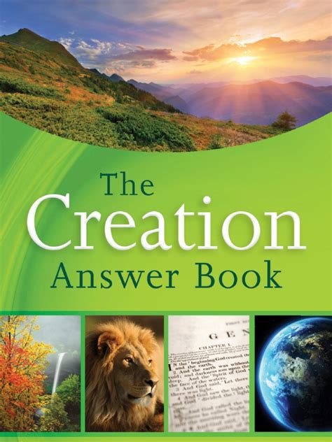 The Creation Answer Book Creationism Universe