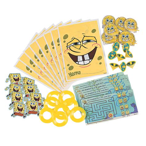 Spongebob Squarepants Filled Favor Packs Oriental Trading Discontinued