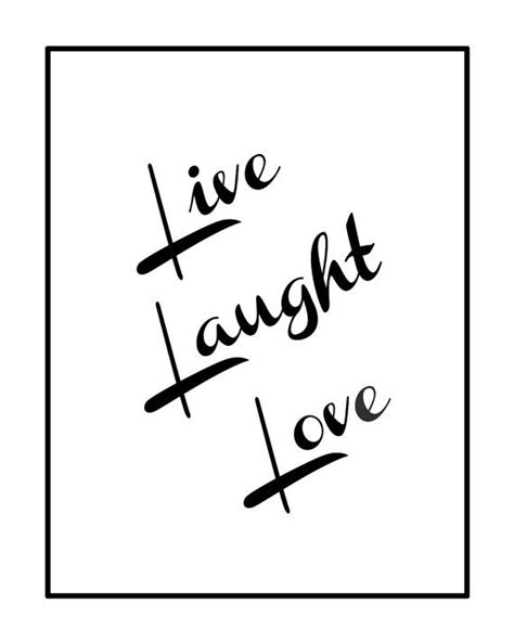 Live Laugh Love Print Printable Wall Art By Geyesphotography