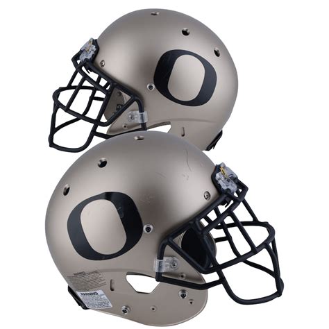 Oregon Ducks Game Used Bronze And Black Helmet Worn Between The 2014