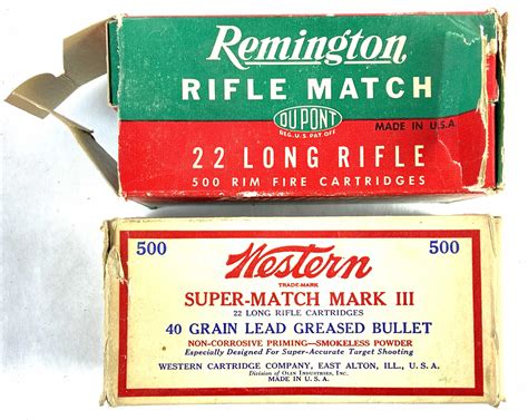Lot Vintage Remington And Western 22lr Ammo