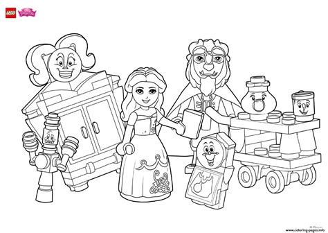 Lego Disney Princess Coloring Pages - Coloring and Drawing