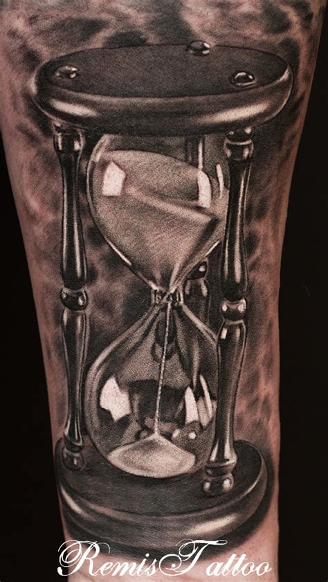 Hourglass Tattoo Black And Grey By Remistattoo On Deviantart