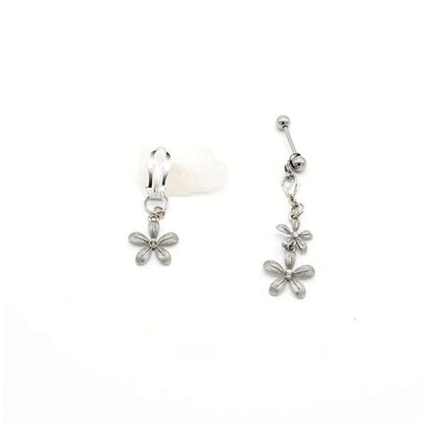 Double Floral Charm Vch Piercing Charm Clip On Clit Jewelry Under