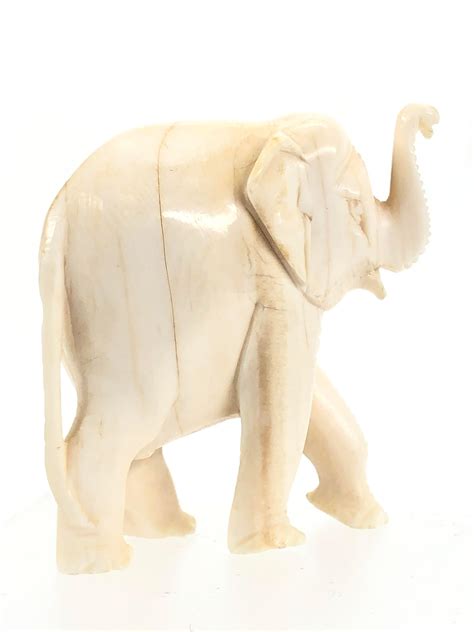 Lot Meiji Period Japanese Carved Ivory Elephant Figurine