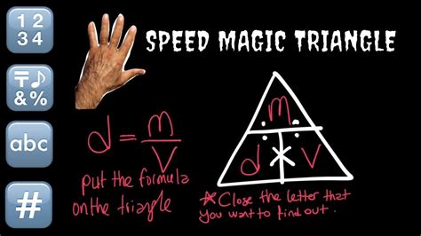 Online triangle calculator (finds all sides/angles and draws downloadable image of triangle). Speed Magic Triangle | Magic Triangle for All Formulas ...