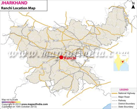 Ranchi Location Map Where Is Ranchi